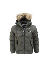 PEAK MOUNTAIN - Dziecięca kurtka puchowa Peak Mountain Ecoflik. Kolor: zielony. Materiał: puch #1