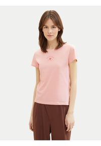 Tom Tailor Denim T-Shirt 1040185 Różowy Regular Fit. Kolor: różowy. Materiał: bawełna #1