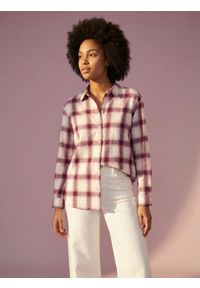 Sinsay - Flanelowa koszula w kratę z domieszką bawełny - wielobarwny. Materiał: bawełna #1