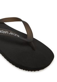 Calvin Klein Jeans Japonki Beach Sandal Transparent Tpu YM0YM01267 Czarny. Kolor: czarny