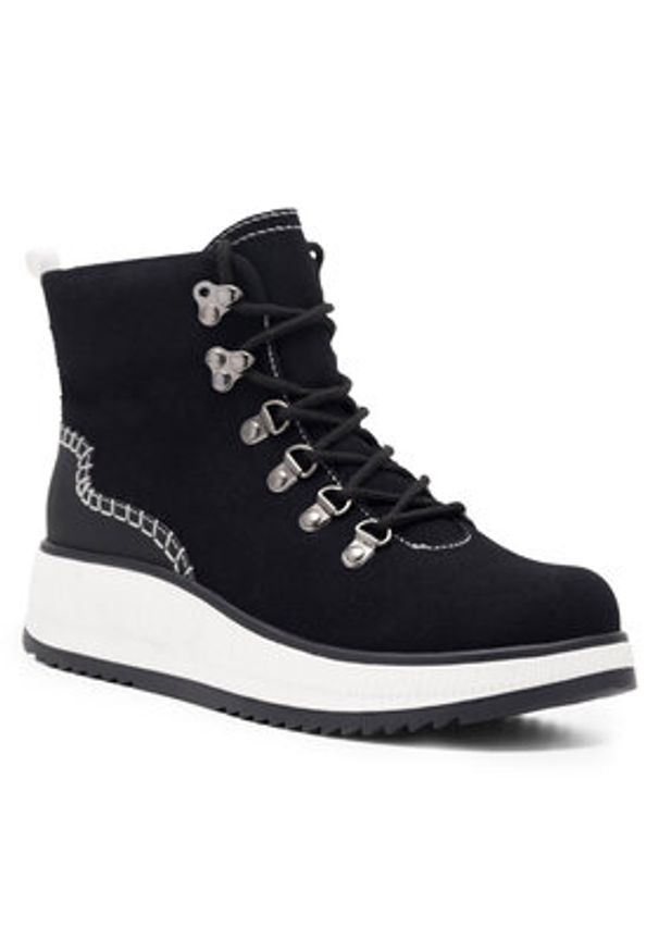 Jenny Fairy Trzewiki JODIE WS6051-02 Czarny. Kolor: czarny. Materiał: materiał