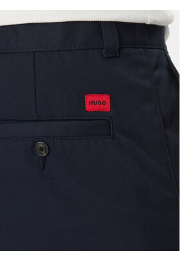 Hugo - HUGO Szorty materiałowe Darik241 50505857 Granatowy Regular Fit. Kolor: niebieski. Materiał: bawełna