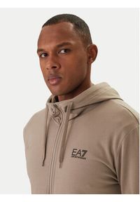 EA7 Emporio Armani Bluza 8NPM33 PJVRZ Beżowy Regular Fit. Kolor: beżowy. Materiał: bawełna #4