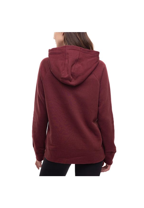 Under Armour - Bluza Z Kapturem Damska Polar Rival. Typ kołnierza: kaptur. Kolor: czerwony. Materiał: polar