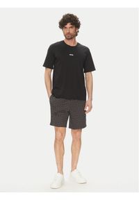 BOSS Piżama Relax 50540613 Czarny Regular Fit. Kolor: czarny. Materiał: bawełna