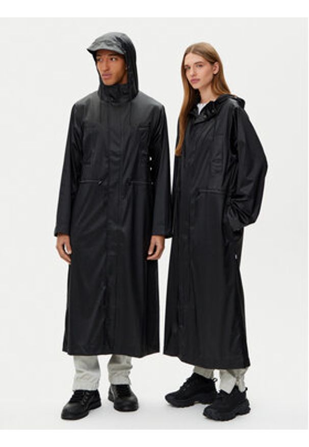 Rains Kurtka przeciwdeszczowa Unisex Bold 12120 Czarny Regular Fit. Kolor: czarny. Materiał: syntetyk
