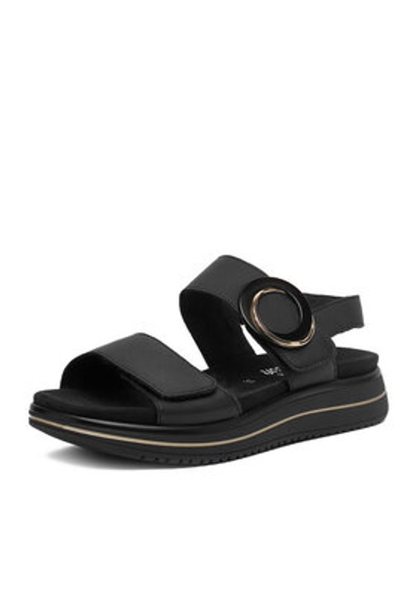 Remonte Sandały CEO-D1J63-00 Czarny. Kolor: czarny. Materiał: syntetyk, skóra