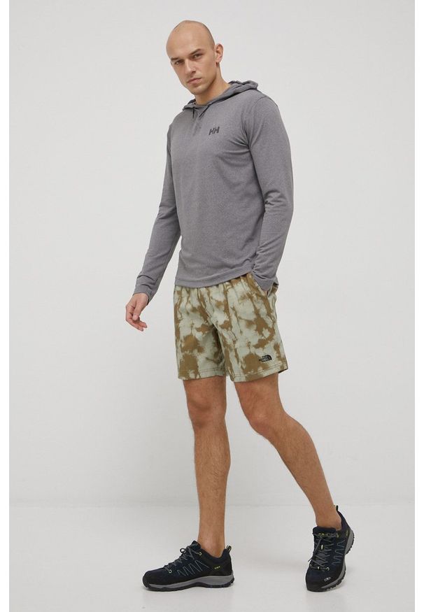 Helly Hansen bluza sportowa Verglas Light męska kolor czarny z kapturem gładka. Typ kołnierza: kaptur. Kolor: czarny. Materiał: materiał. Wzór: gładki. Styl: sportowy