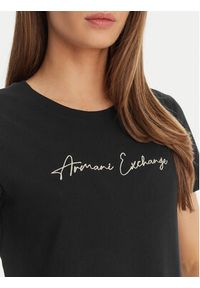 Armani Exchange T-Shirt XW000839 AF10356 MC021 Czarny Regular Fit. Kolor: czarny. Materiał: bawełna #6