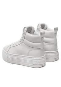 Calvin Klein Sneakersy Bold Platf Mid Oh Mg Lth YW0YW01583 Biały. Kolor: biały. Materiał: skóra
