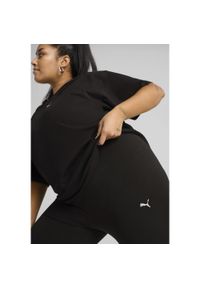 Puma - Damskie legginsy z wysokim stanem ESS PUMA Black. Stan: podwyższony. Kolor: czarny