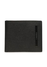 Calvin Klein Duży Portfel Męski Modern Metal Bifold 6Cc W/Coin K50K510586 Czarny. Kolor: czarny. Materiał: skóra #1