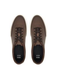 BOSS Sneakersy Kieran 50553142 Brązowy. Kolor: brązowy. Materiał: skóra #5