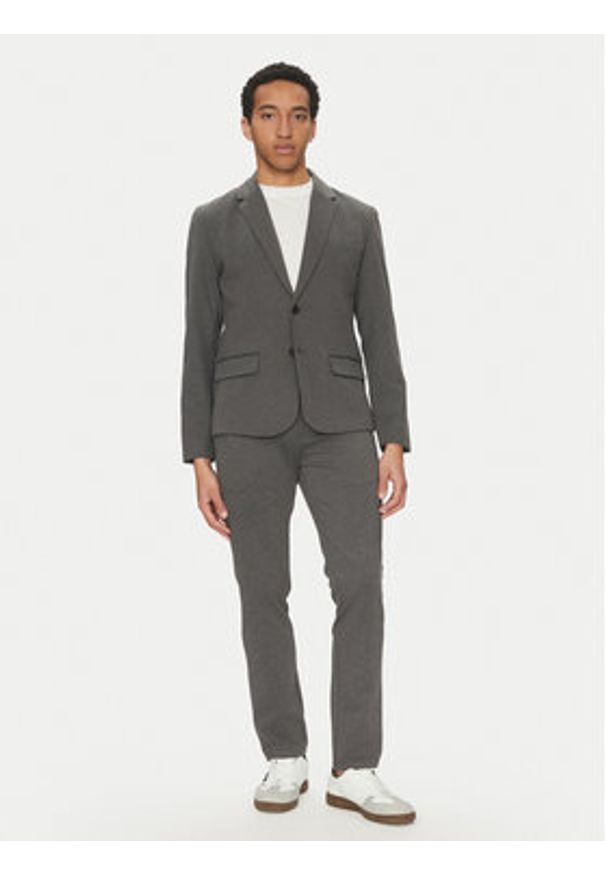Blend Spodnie materiałowe 20716659 Szary Slim Fit. Kolor: szary. Materiał: syntetyk