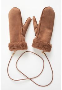 Max Mara Accessori - Rękawiczki damskie wełniane Sand MAX MARA ACCESSORI. Materiał: wełna #1