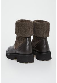 Botki damskie skórzane CESARE CASADEI. Materiał: skóra #2