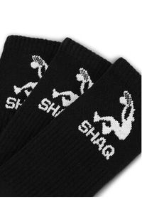 Shaq Zestaw 3 par wysokich skarpet unisex SHQ-MB-003-AW24 Czarny. Kolor: czarny. Materiał: bawełna