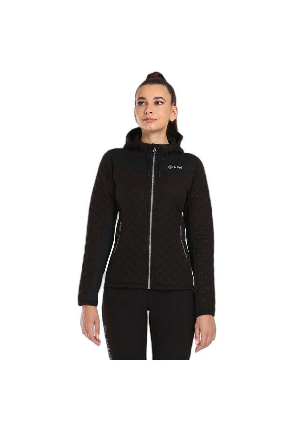 Bluza damska Kilpi Nevia. Kolor: czarny. Materiał: polar. Sport: turystyka piesza