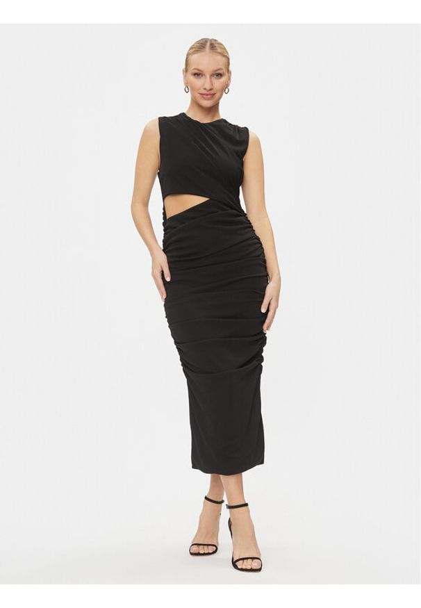 only - ONLY Sukienka koktajlowa New 15310082 Czarny Slim Fit. Kolor: czarny. Materiał: syntetyk. Styl: wizytowy