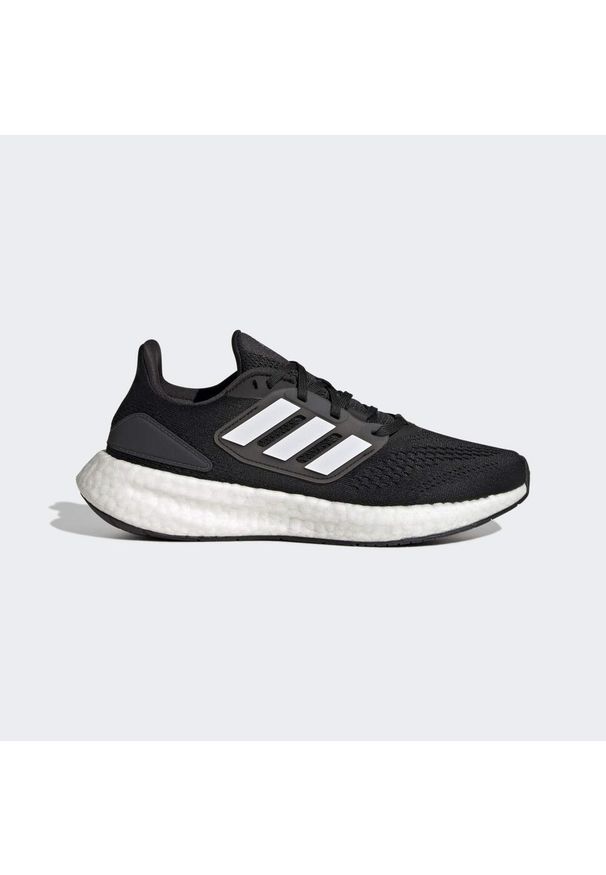 Adidas - Buty Pureboost 22. Okazja: na co dzień. Kolor: czarny, szary, wielokolorowy. Materiał: materiał. Sport: bieganie