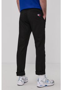 Tommy Jeans Spodnie DM0DM10119.4891 męskie kolor czarny proste. Okazja: na co dzień. Kolor: czarny. Materiał: tkanina. Styl: casual #2