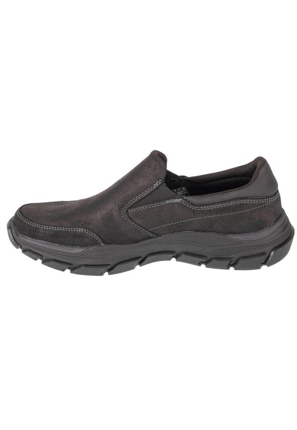 skechers - Buty do chodzenia męskie, Respected - Calum. Kolor: czarny. Sport: turystyka piesza