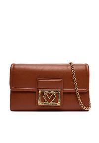 Love Moschino - LOVE MOSCHINO Torebka JC4093PP1NLI0312 Brązowy. Kolor: brązowy. Materiał: skórzane