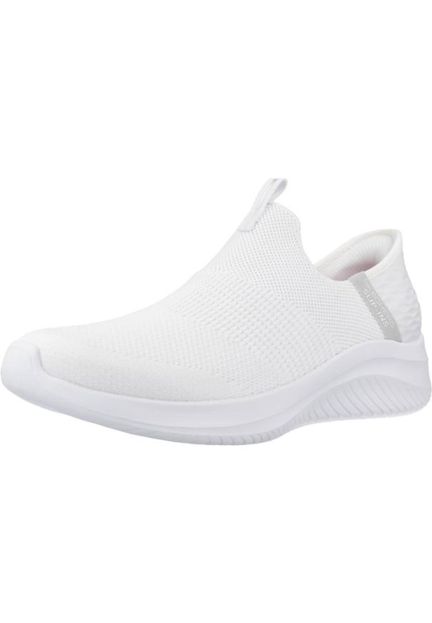 skechers - Tenisówki Skechers Model Slip-ins Ultra Flex 3.0 Cozy Streak Kolor Biały. Kolor: biały. Materiał: materiał, syntetyk. Sport: turystyka piesza