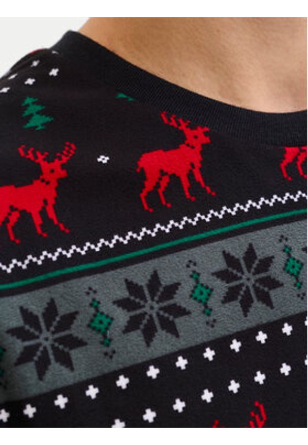 Jack & Jones Piżama Tristan 12285375 Czarny Loose Fit. Kolor: czarny. Materiał: syntetyk