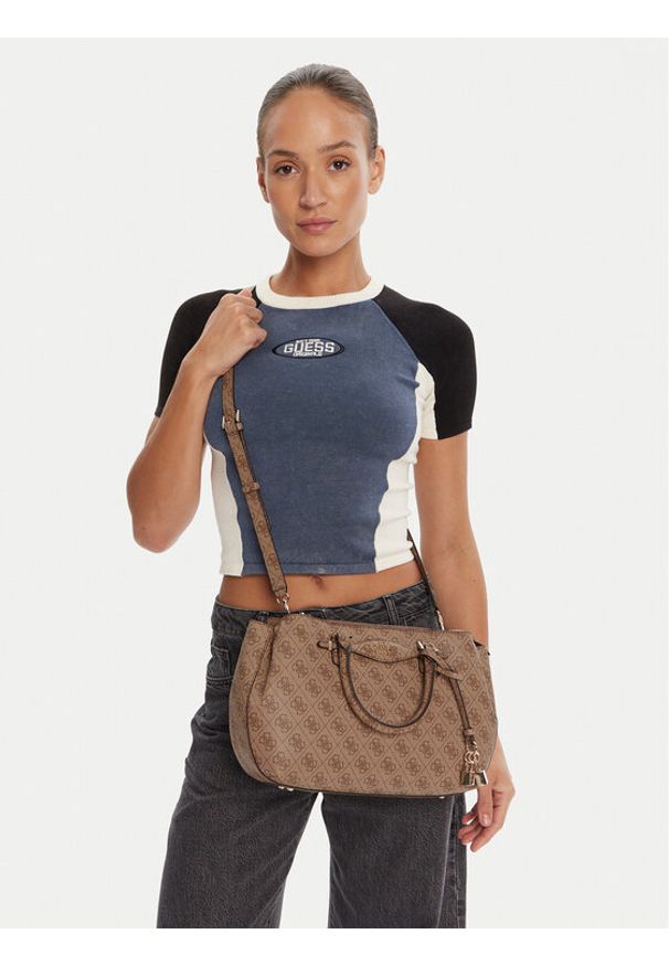 Guess Torebka Katya HWSG96 52060 Beżowy. Kolor: beżowy. Materiał: skórzane