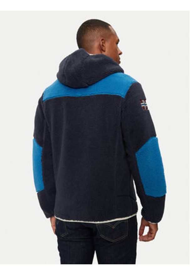 Napapijri Polar Yupik NP0A4GNS Granatowy Regular Fit. Kolor: niebieski. Materiał: syntetyk