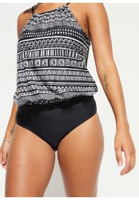 bonprix - Kostium kąpielowy. Kolor: czarny. Wzór: nadruk #2
