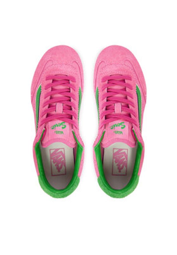 Vans Sneakersy Super Lowpro VN000E89GH71 Różowy. Kolor: różowy. Materiał: skóra, zamsz