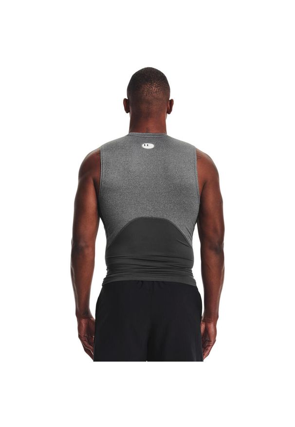 Podkoszulek Under Armour HeatGear Sleeveless, Mężczyźni. Kolor: szary. Materiał: poliester, materiał
