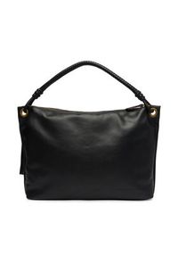 TOMMY HILFIGER - Tommy Hilfiger Torebka Th Statement Leather Bag AW0AW18621 Czarny. Kolor: czarny. Materiał: skórzane #5