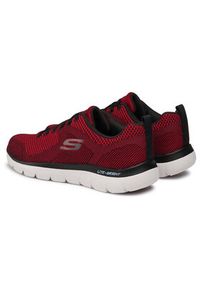 skechers - Skechers Sneakersy Brisbane 232057/RDBK Bordowy. Kolor: czerwony. Materiał: materiał #3