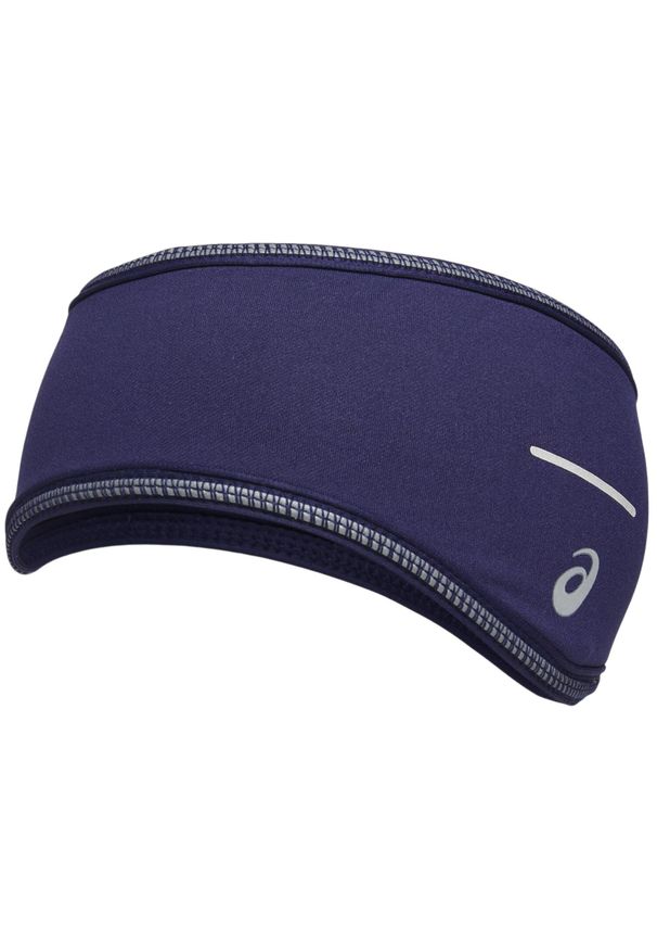 Asics - Opaska na głowę dla dorosłych ASICS Lite-Show Ear Cover. Kolor: niebieski. Materiał: poliamid, poliester, elastan