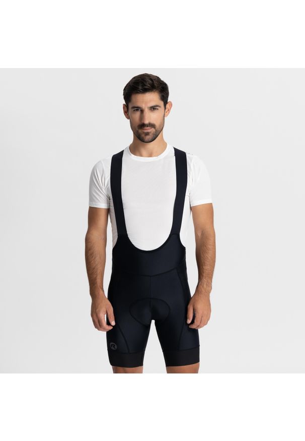 ROGELLI - Spodenki rowerowe męskie Rogelli Essential. Kolor: czarny. Sport: kolarstwo