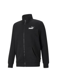 Kurtka Puma Essentials Track Fleece Full Zip, Mężczyźni. Kolor: czarny. Materiał: bawełna, materiał #1