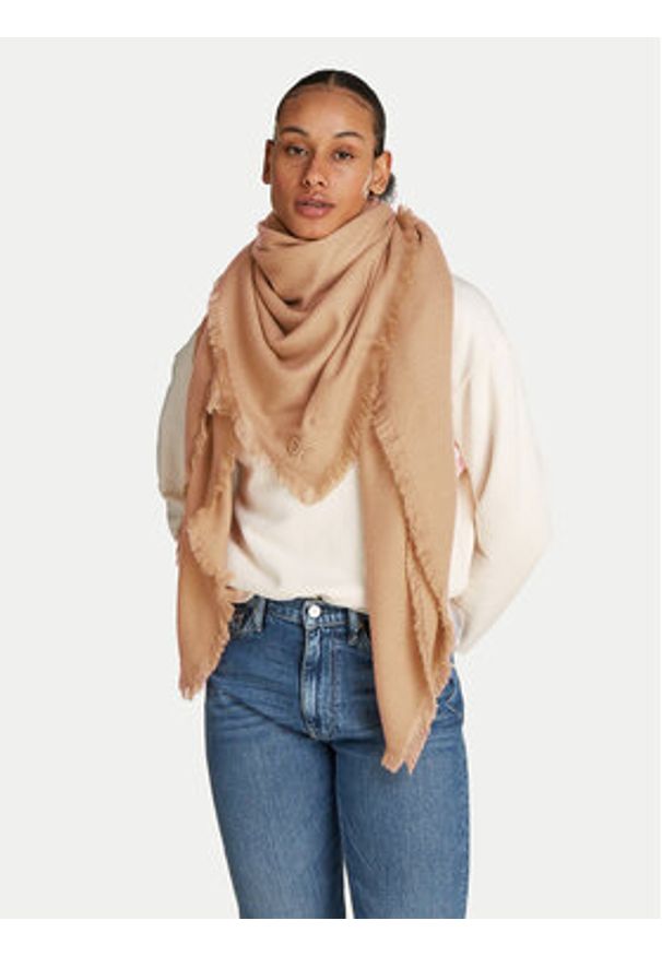 Calvin Klein Chusta Embroidery K60K612896 Różowy. Kolor: różowy. Materiał: akryl