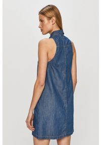 Pepe Jeans - Sukienka jeansowa Jess. Okazja: na co dzień. Kolor: niebieski. Materiał: tkanina. Typ sukienki: proste. Styl: casual #3