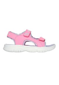 skechers - Sandały dla dziewcząt Skechers Flex Splash-Heart Galore. Kolor: różowy