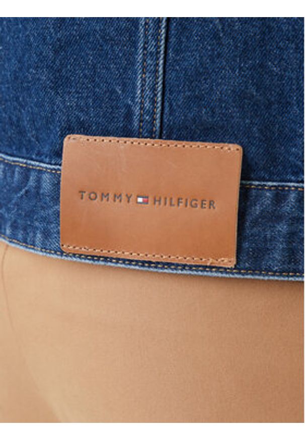 TOMMY HILFIGER - Tommy Hilfiger Kurtka jeansowa MW0MW42629 Niebieski Regular Fit. Kolor: niebieski. Materiał: bawełna