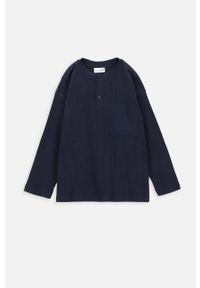COCCODRILLO - Coccodrillo longsleeve bawełniany dziecięcy kolor granatowy gładki. Kolor: niebieski. Materiał: bawełna. Długość rękawa: długi rękaw. Długość: krótkie. Wzór: gładki #1