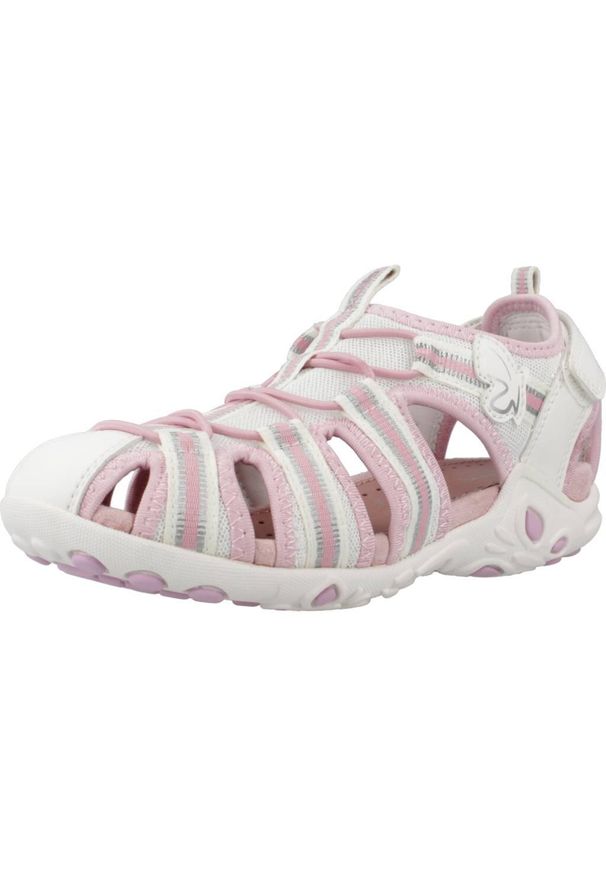 Geox - Sandały GEOX J SANDAL WHINBERRY G Biały. Kolor: biały. Materiał: tkanina, syntetyk