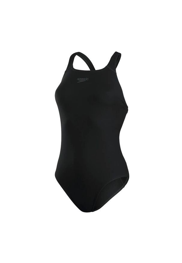 Damski jednoczęściowy kostium kąpielowy Speedo Eco+ Medalist. Kolor: czarny. Materiał: poliester