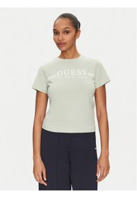 Guess T-Shirt V5GI03 I3Z14 Zielony Regular Fit. Kolor: zielony. Materiał: bawełna