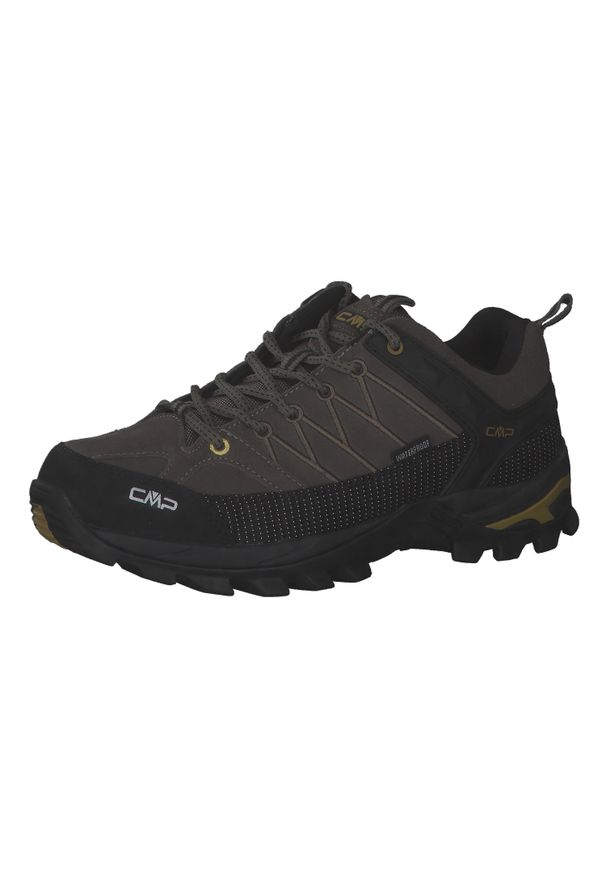 CMP - Rigel Low Trekking Shoes Wp. Zapięcie: sznurówki. Kolor: wielokolorowy, szary, zielony, brązowy. Materiał: skóra, materiał, syntetyk. Szerokość cholewki: normalna. Sport: turystyka piesza