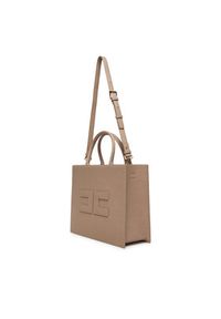 Elisabetta Franchi Torba q-roa-36119 Szary. Kolor: beżowy. Materiał: skórzane
