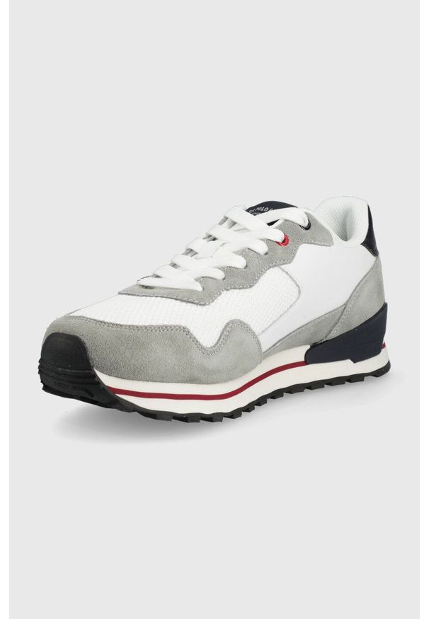 U.S. Polo Assn. sneakersy kolor szary. Nosek buta: okrągły. Zapięcie: sznurówki. Kolor: szary. Materiał: guma
